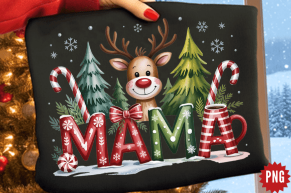 Download Cute Festive Mama Sublimation Design - Premium Resources