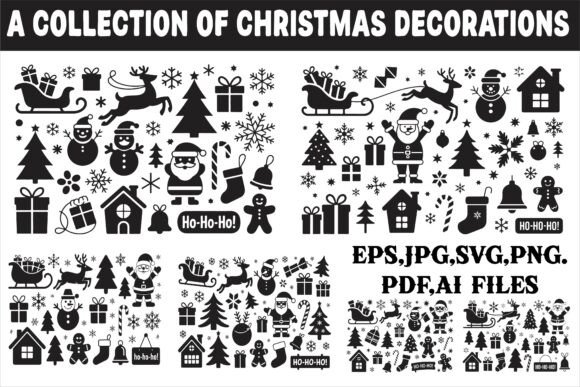 Download A Collection of Christmas Decorations - Premium Resources