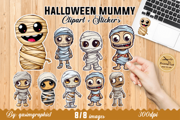 Download Cute Mummy Kawaii Printable Srickers - Srickers Collection